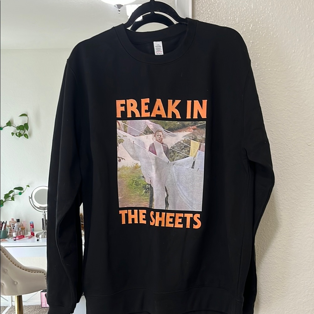 Black Graphic Men's Sweater